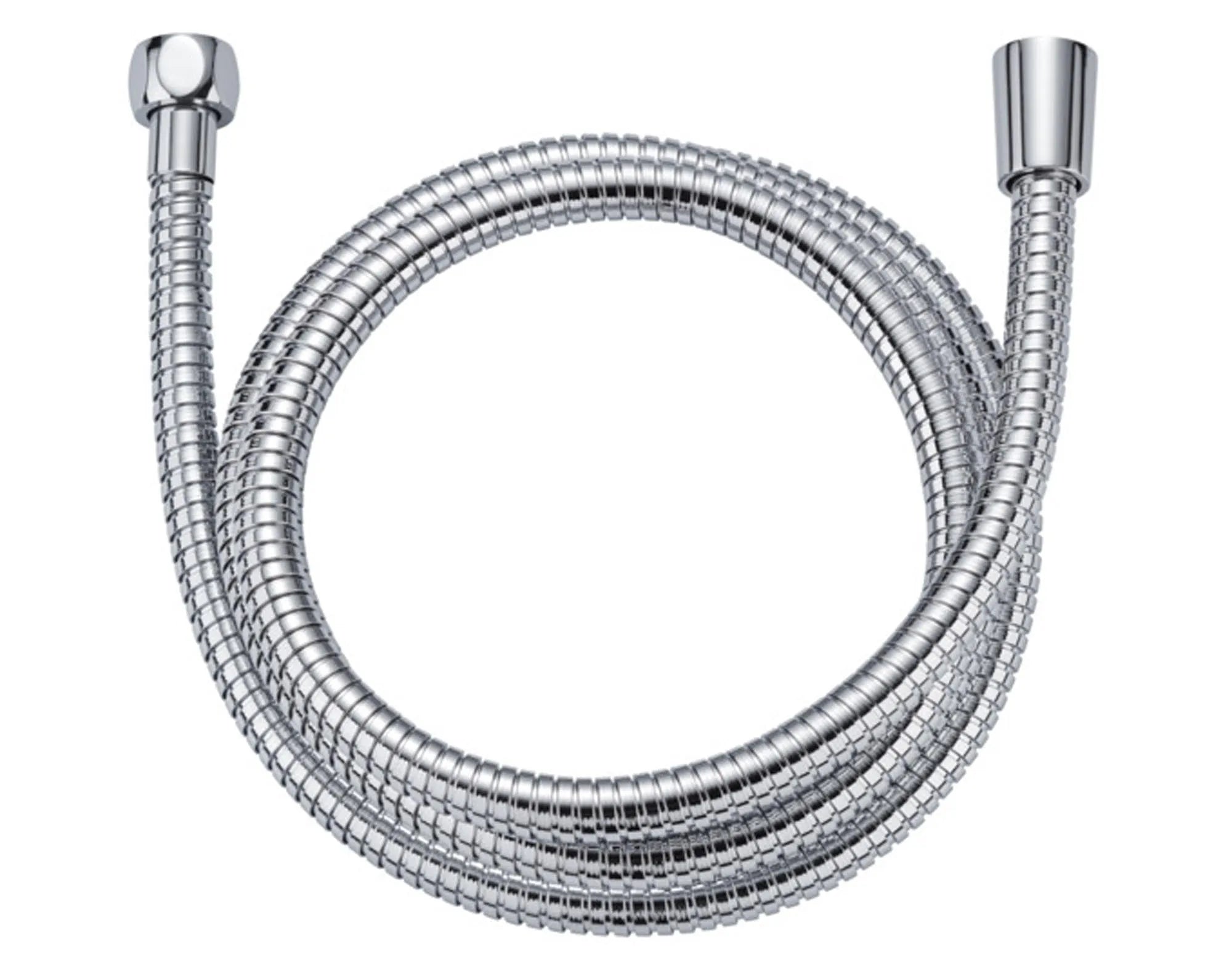 Robuster DIAQUA Brauseschlauch 200 cm, Metall, korrosionsbeständig, flexibel, 1/2" Anschluss, elegantes Design.