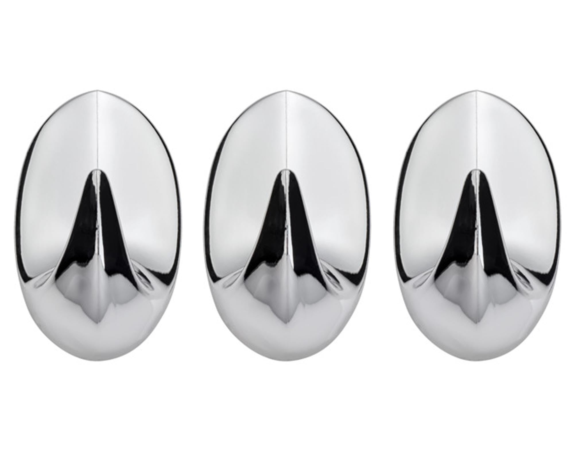 DIAQUA Haken oval 3 Stück chrom in  präsentiert im Onlineshop von KAQTU Design AG. Handtuchhalter ist von DIAQUA