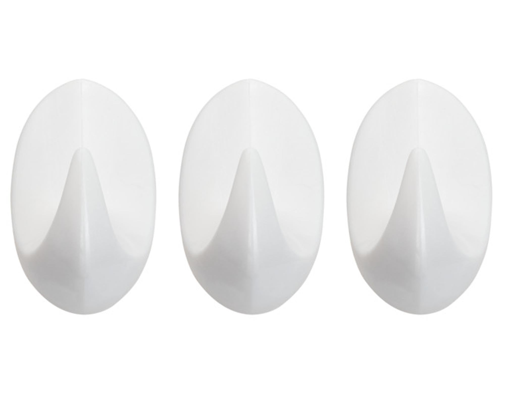 DIAQUA Haken oval 3 Stück weiss in  präsentiert im Onlineshop von KAQTU Design AG. Handtuchhalter ist von DIAQUA