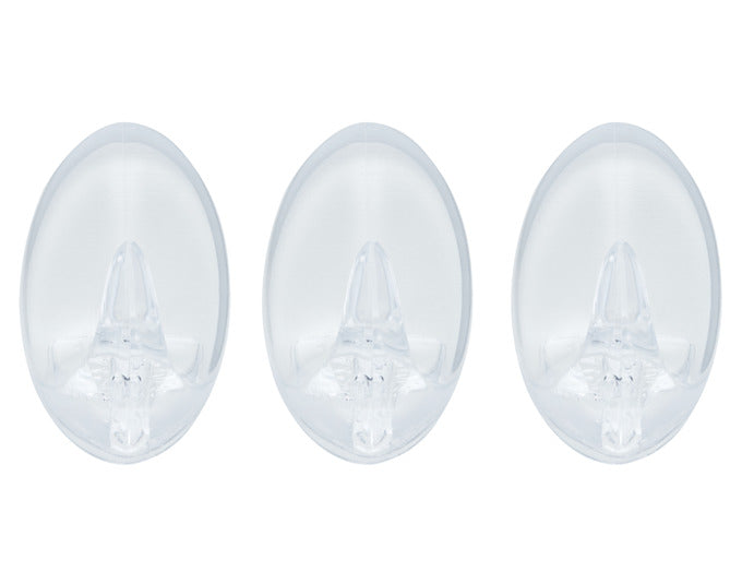 DIAQUA Haken oval 3 Stück transparent in  präsentiert im Onlineshop von KAQTU Design AG. Kleiderhaken ist von DIAQUA