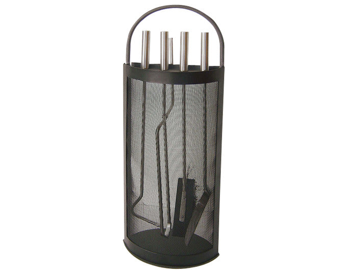LIENBACHER Cheminéegarnitur 4-teilig Inox anthrazit in  präsentiert im Onlineshop von KAQTU Design AG. Haushaltswaren ist von LIENBACHER