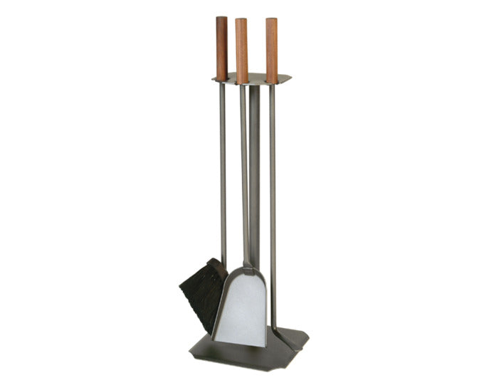 LIENBACHER Cheminéegarnitur 3-teilig Holz anthrazit in  präsentiert im Onlineshop von KAQTU Design AG. Haushaltswaren ist von LIENBACHER