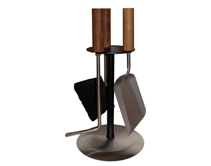 LIENBACHER Cheminéegarnitur Rondo 3-teilig Holzgriffe in  präsentiert im Onlineshop von KAQTU Design AG. Haushaltswaren ist von LIENBACHER