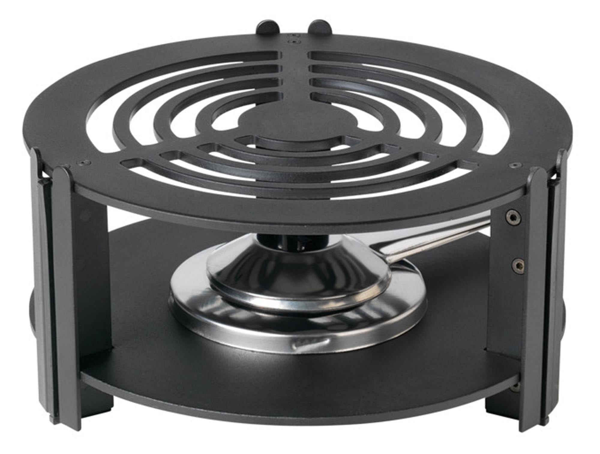 Das klappbare Rechaud von STÖCKLI (ø 20 cm) ist ideal für Fondue und Raclette: kompakt, hitzebeständig, stilvoll und vielseitig einsetzbar.