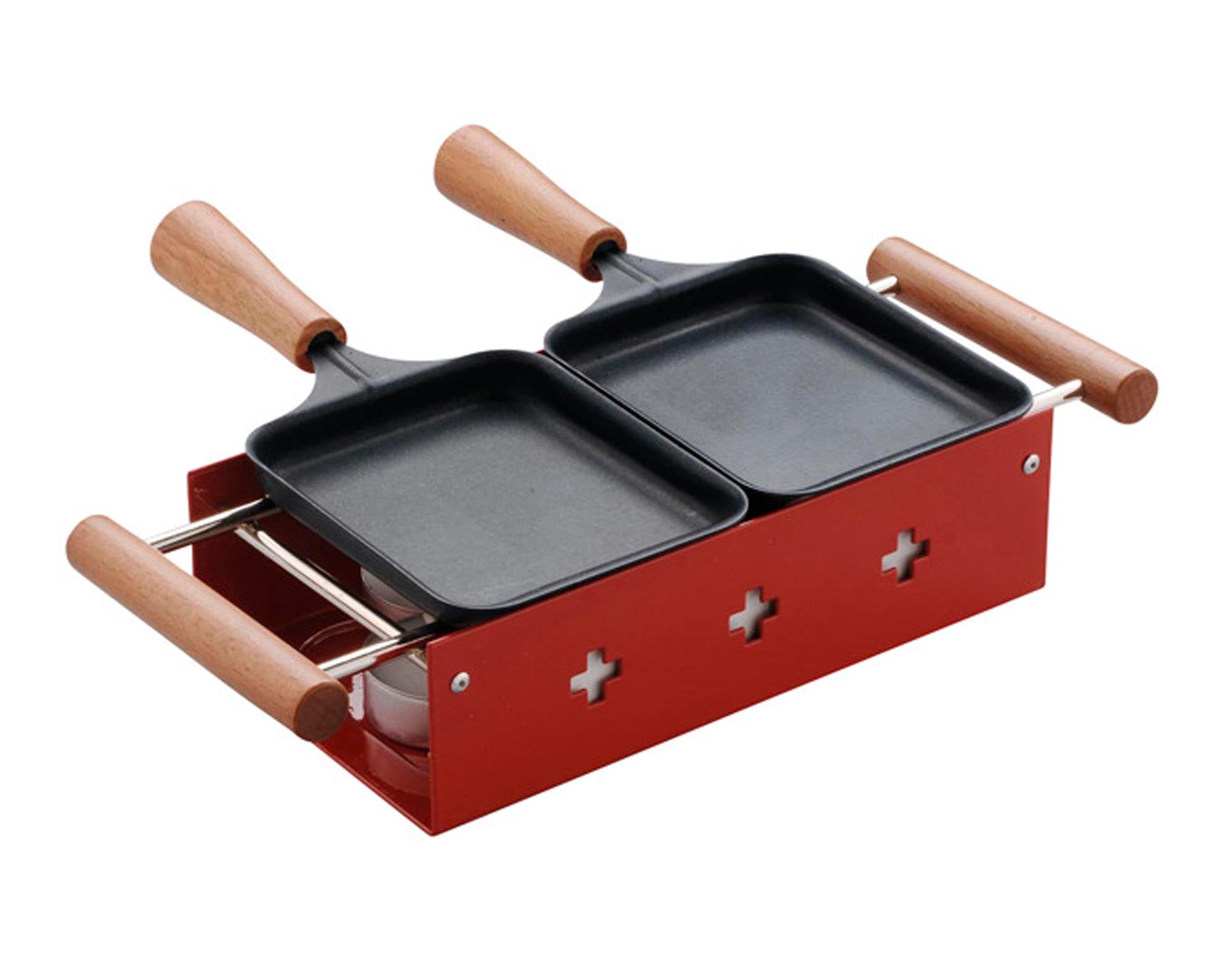 TTM Raclettegerät Twiny Cheese rot in  präsentiert im Onlineshop von KAQTU Design AG. Fondue/Raclette ist von TTM