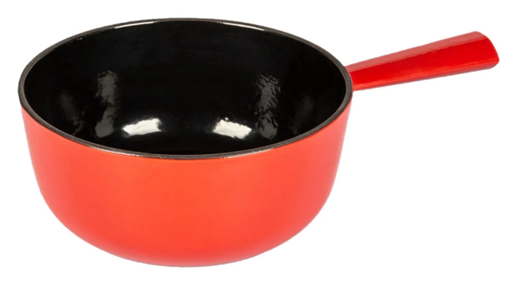 Robustes Gusseisen-Fonduecaquelon für unvergessliche Abende.