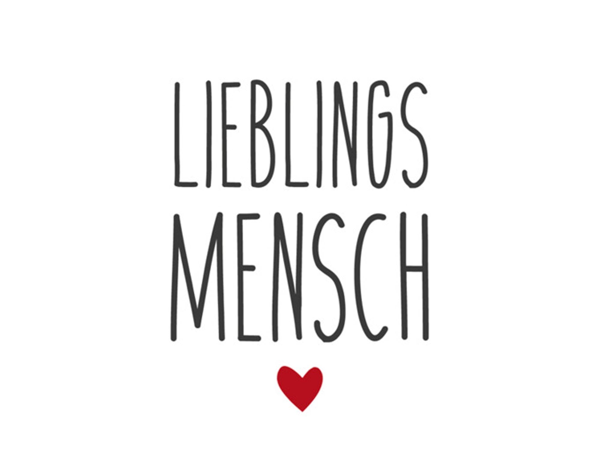 "Lieblingsmensch" Servietten 33x33 cm: Stilvolles Design, hochwertig, ideal für Feiern, Ausdruck von Zuneigung und Wertschätzung.