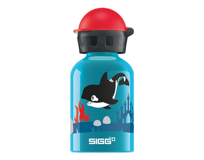 Trinkflasche Kids Bottle Orca Family 0.3 l in  präsentiert im Onlineshop von KAQTU Design AG. Flasche ist von SIGG