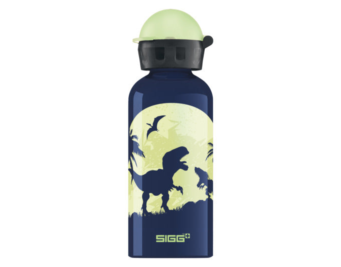 Trinkflasche Kids Bottle Moon Dinos Glow In The Dark 0.4 l in  präsentiert im Onlineshop von KAQTU Design AG. Flasche ist von SIGG