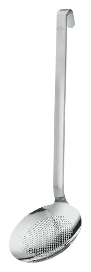 Schaumlöffel flach mit Haken fein gelocht ø 12 cm in  präsentiert im Onlineshop von KAQTU Design AG. Kochbesteck ist von RÖSLE