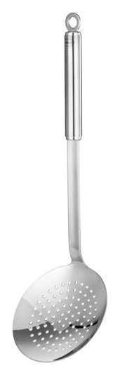 Schaumlöffel flach mit Rundgriff grob gelocht ø 12 cm in  präsentiert im Onlineshop von KAQTU Design AG. Kochbesteck ist von RÖSLE