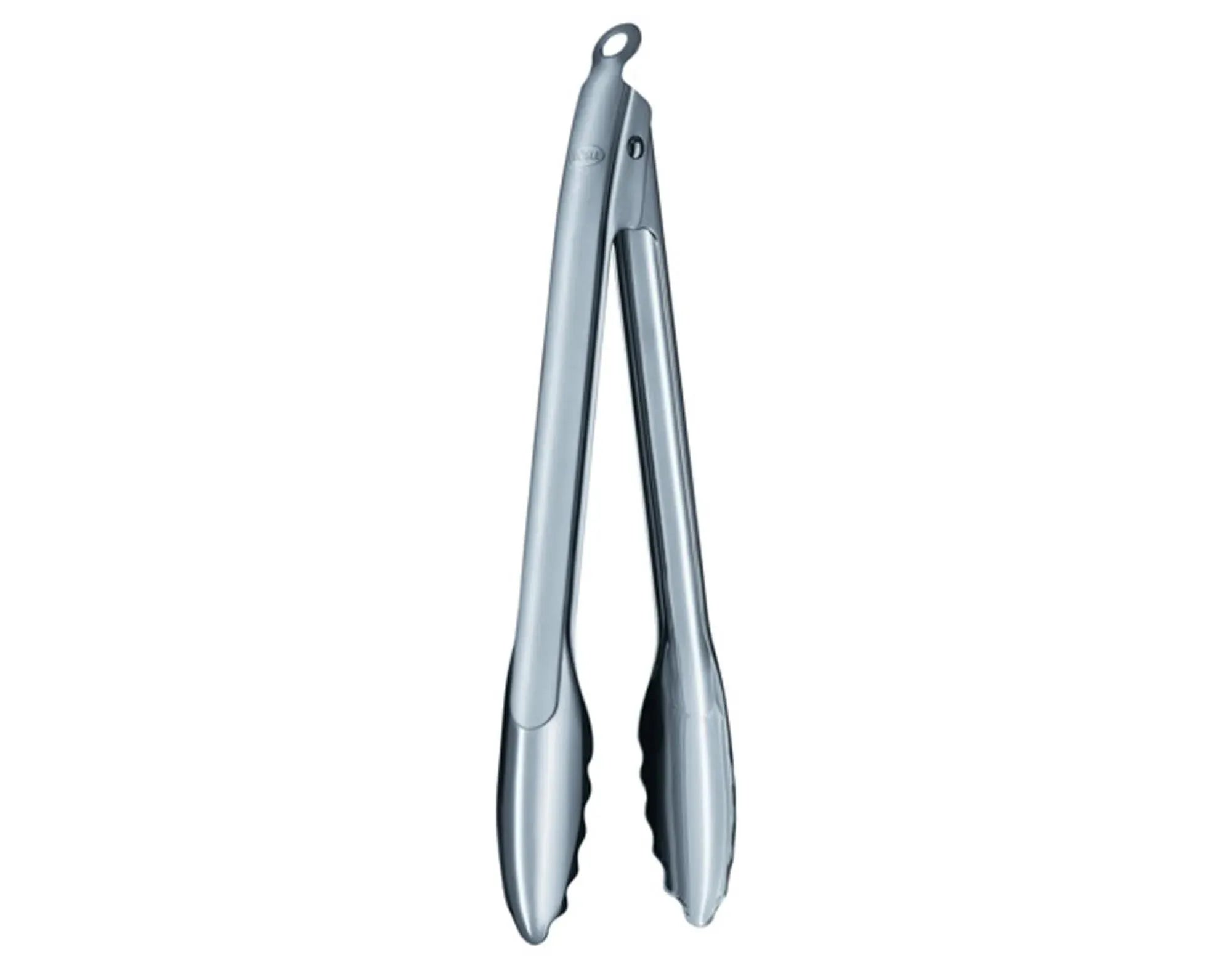 Die RÖSLE Küchenzange 30 cm aus Edelstahl bietet ergonomischen Halt, ist langlebig, korrosionsbeständig und ideal zum Grillen und Servieren.