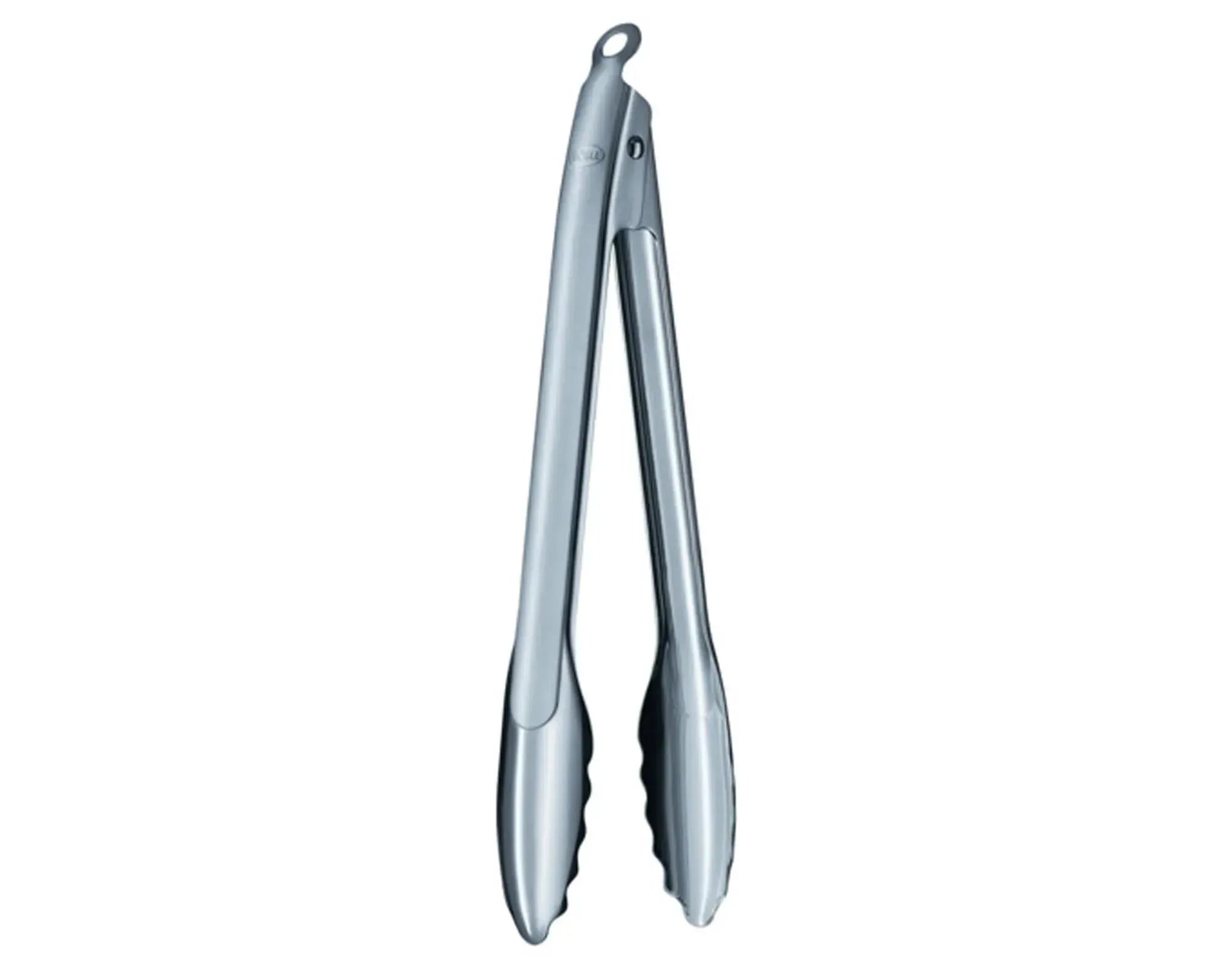 Die RÖSLE Küchenzange 30 cm aus Edelstahl bietet ergonomischen Halt, ist langlebig, korrosionsbeständig und ideal zum Grillen und Servieren.