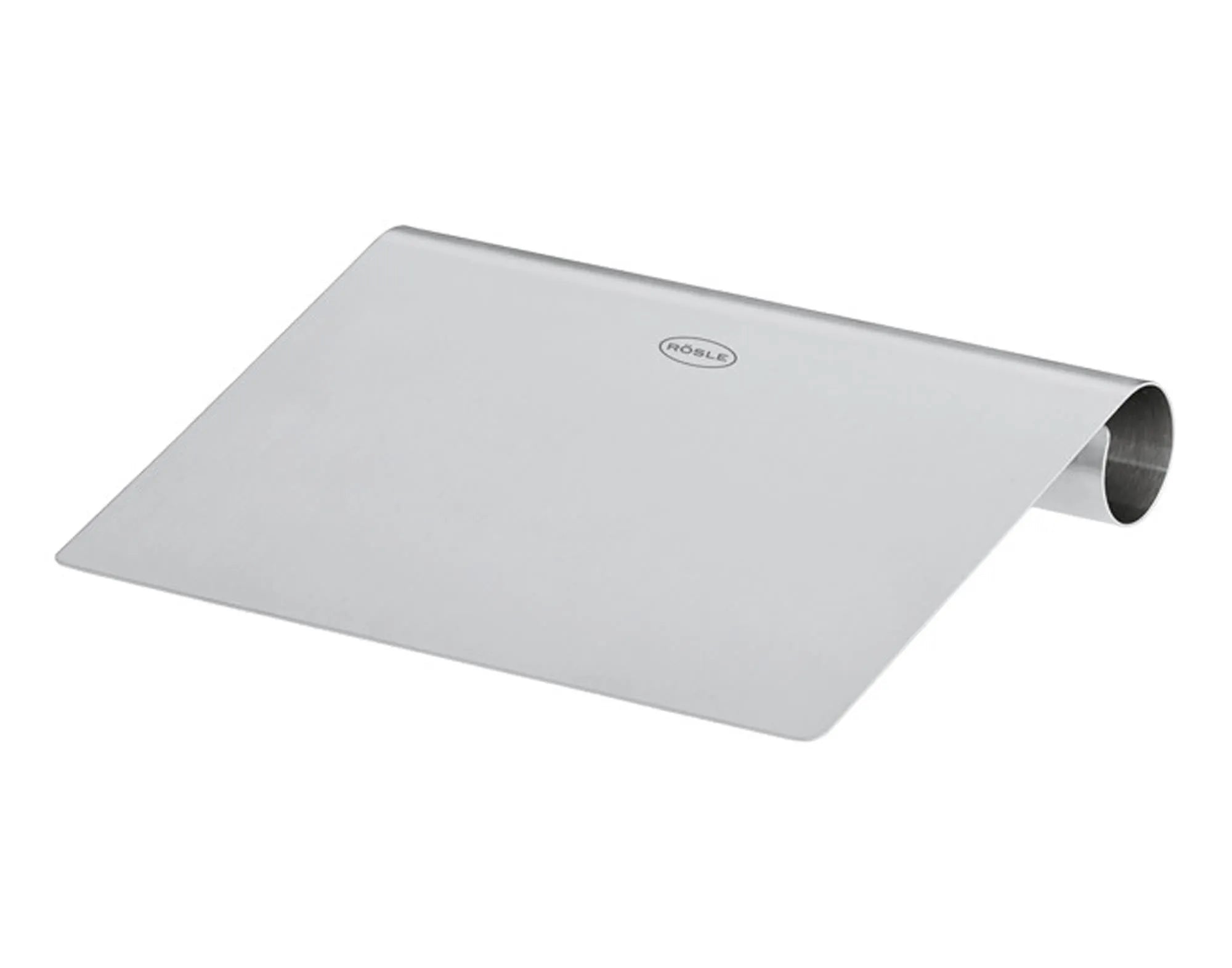 RÖSLE Backspachtel 15x11.5 cm: Edelstahl, korrosionsbeständig, ergonomisch, ideal für Teig, Sahne, Fondant. Spülmaschinenfest.