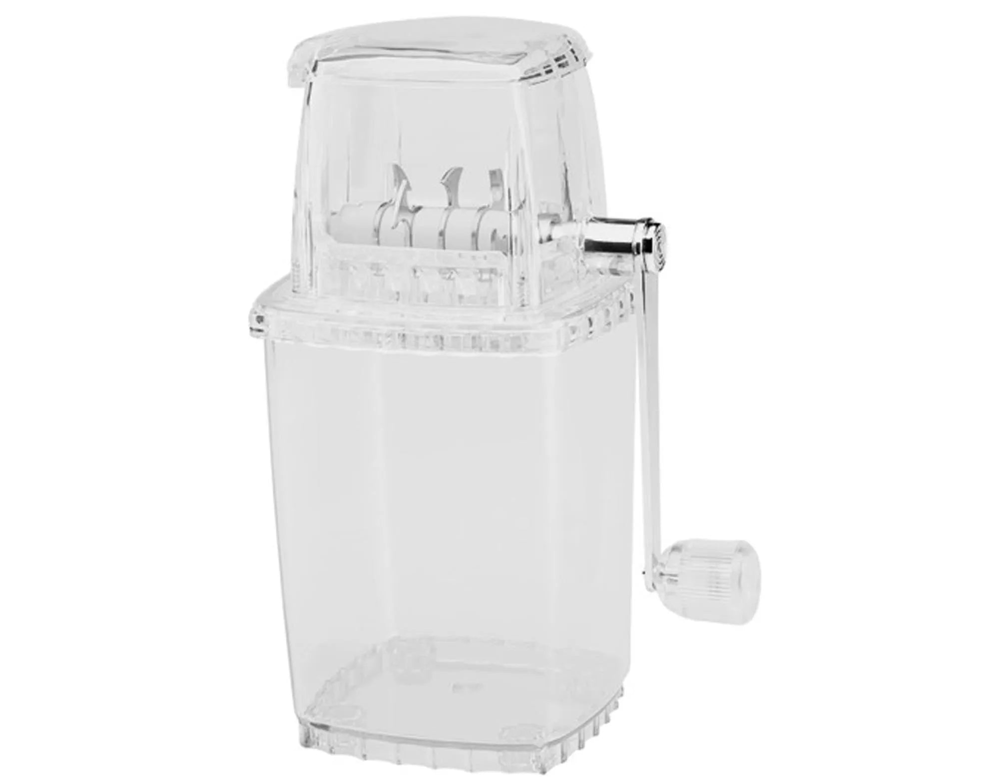 Der transparente LEOPOLD Ice Crusher: robust, stilvoll, ideal für Cocktails. Perfekte Eis-Konsistenz, ergonomisch, leicht zu reinigen.