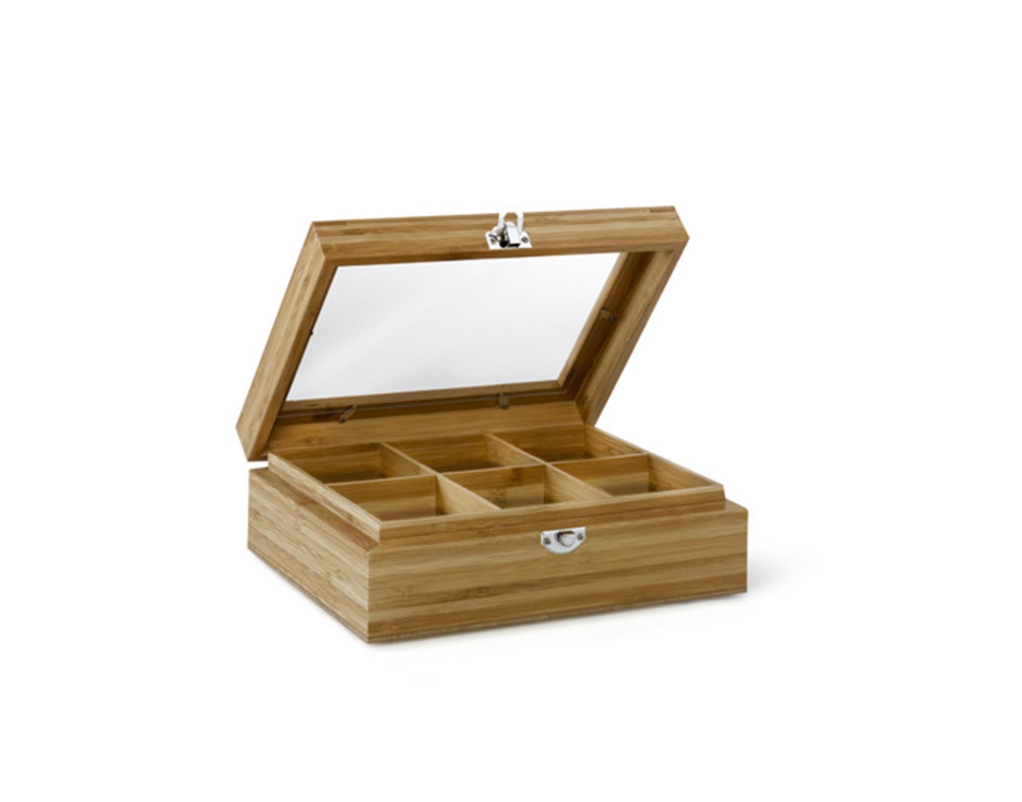 <tc>BREDEMEIJER</tc> Tea box bamboo 6 compartments