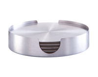 ZELLER set sottobicchieri in acciaio inox 7 pezzi ø 10 cm