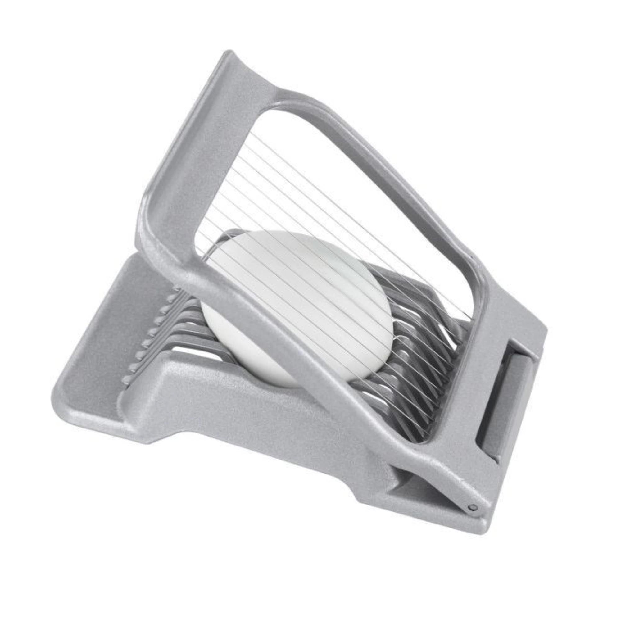 Westmark Retro Eierteiler Duplex, 13.5x8x3.5cm, robustes Design, ideal für gleichmäßige Eierscheiben, ein unverzichtbares Küchenutensil.