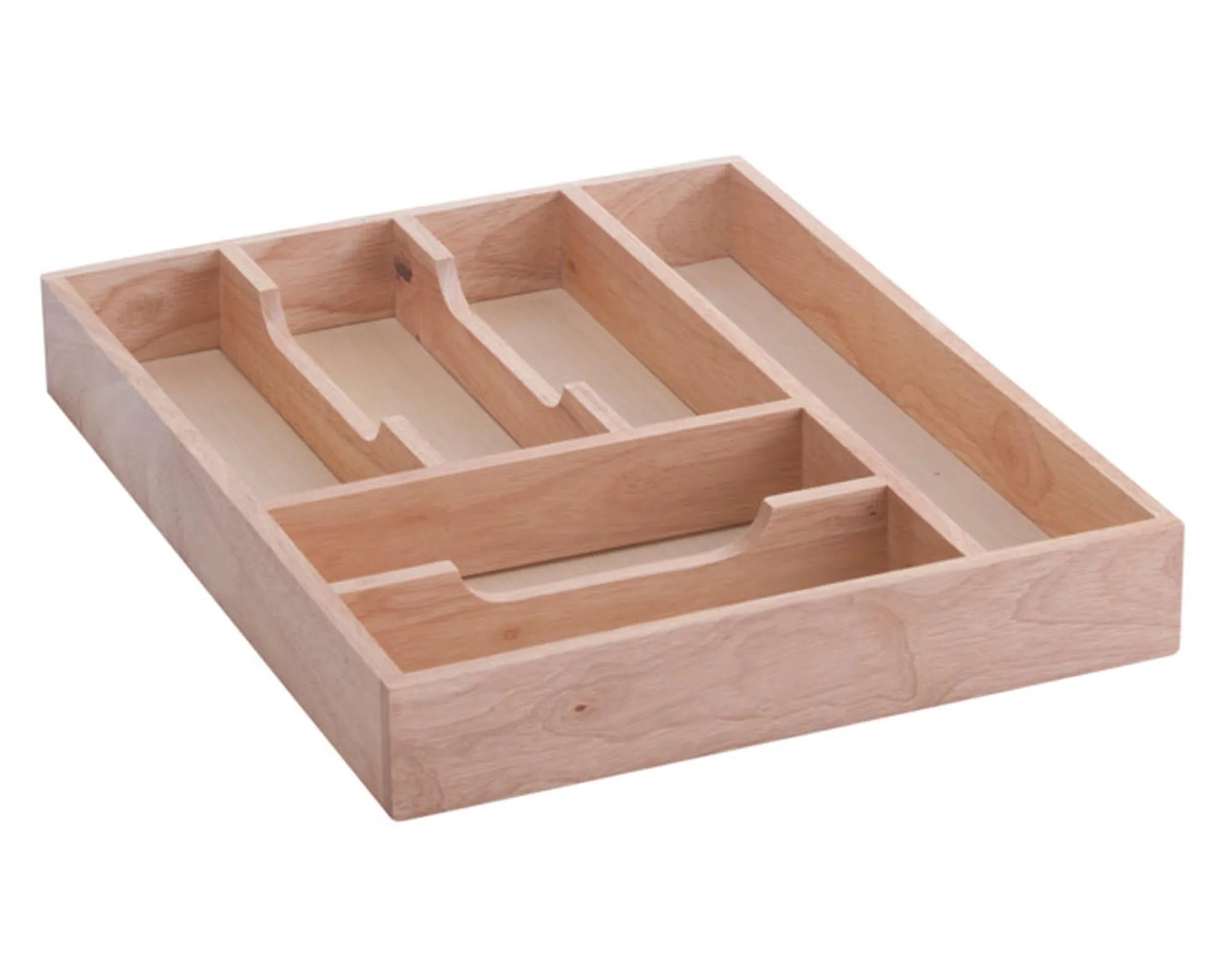 Eleganter Besteckkasten aus Gummibaum, 34x43x6 cm, von ZELLER PRESENT: Praktisch, robust, umweltfreundlich, ideal für jede Küche.