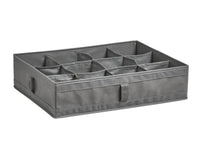 ZELLER boîte de rangement gris 12 compartiments 44x34x11 cm