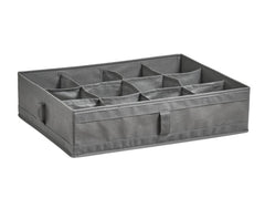 ZELLER boîte de rangement gris 12 compartiments 44x34x11 cm