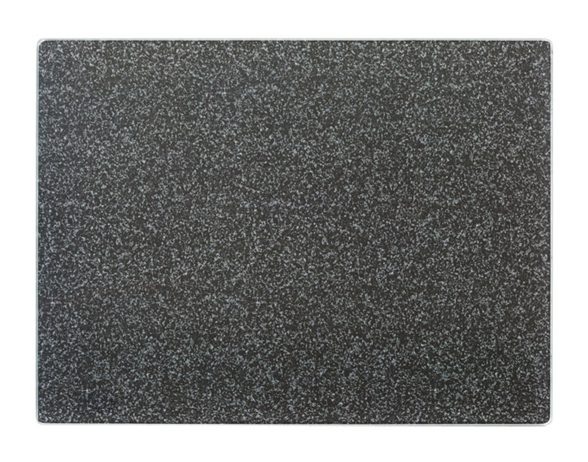 Elegantes, hygienisches Schneidbrett aus Glas und Granit, 40x30 cm, kratzfest, pflegeleicht, rutschfest, ideal für jede Küche.