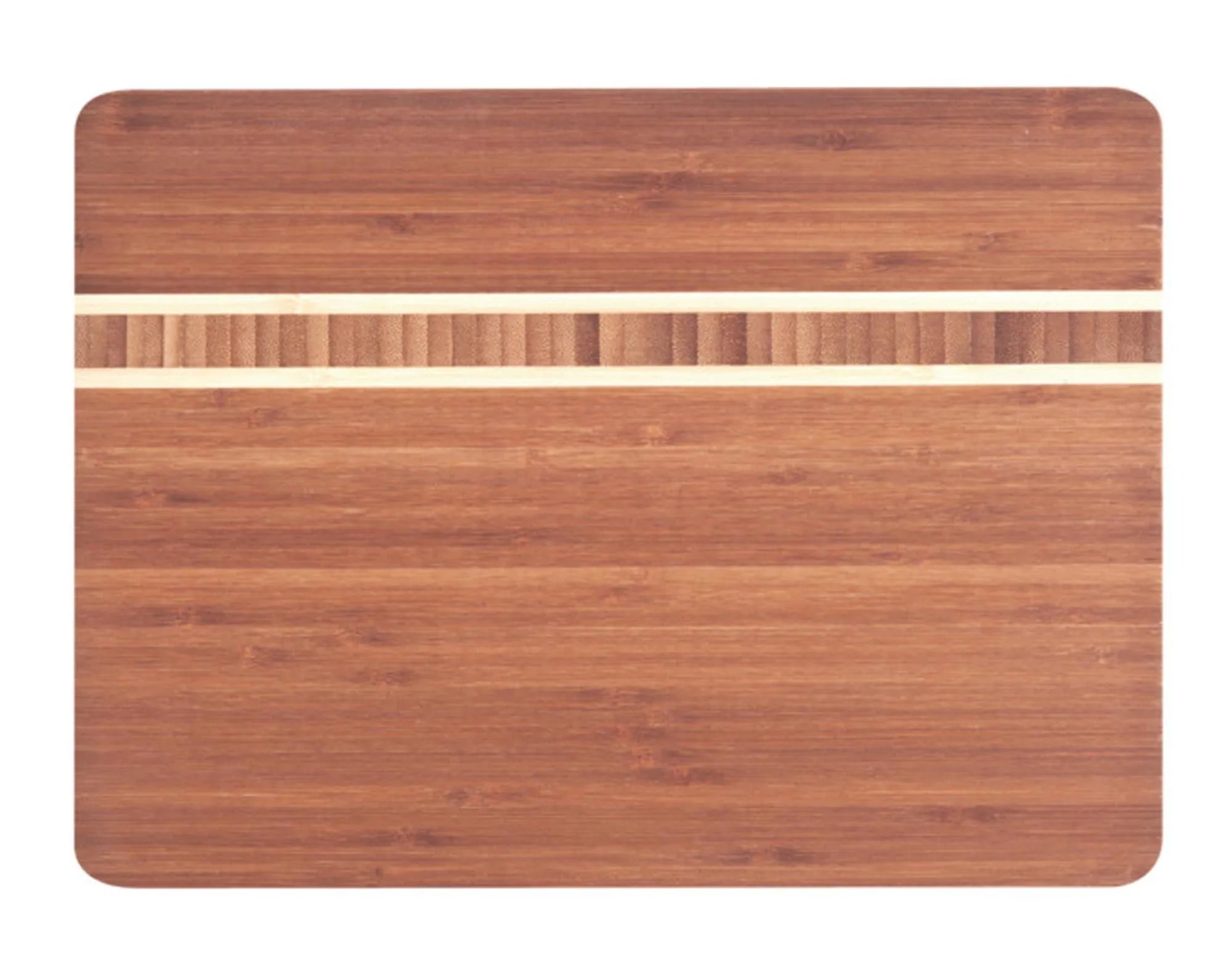 Hochwertiges Bambus-Schneidbrett (34x25x1.6 cm) von ZELLER PRESENT: robust, antibakteriell, farblich getrennt für hygienisches Schneiden.