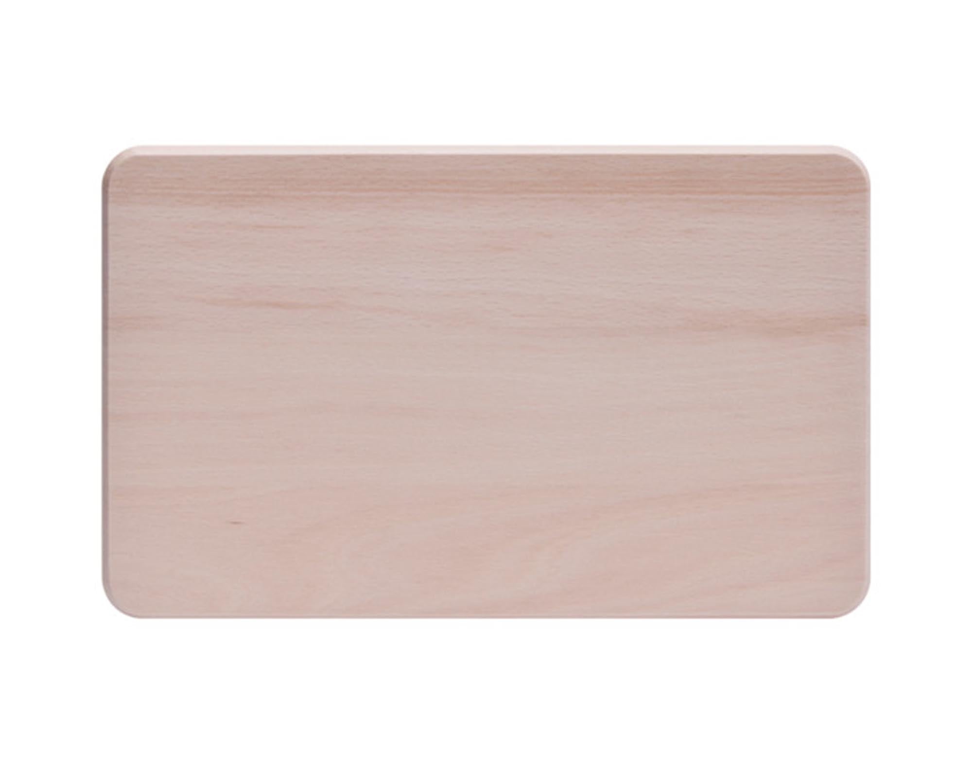 Kompaktes Schneidbrett aus Buchenholz (26x15x1.5 cm) von ZELLER PRESENT: robust, hygienisch, messerschonend, stilvoll.