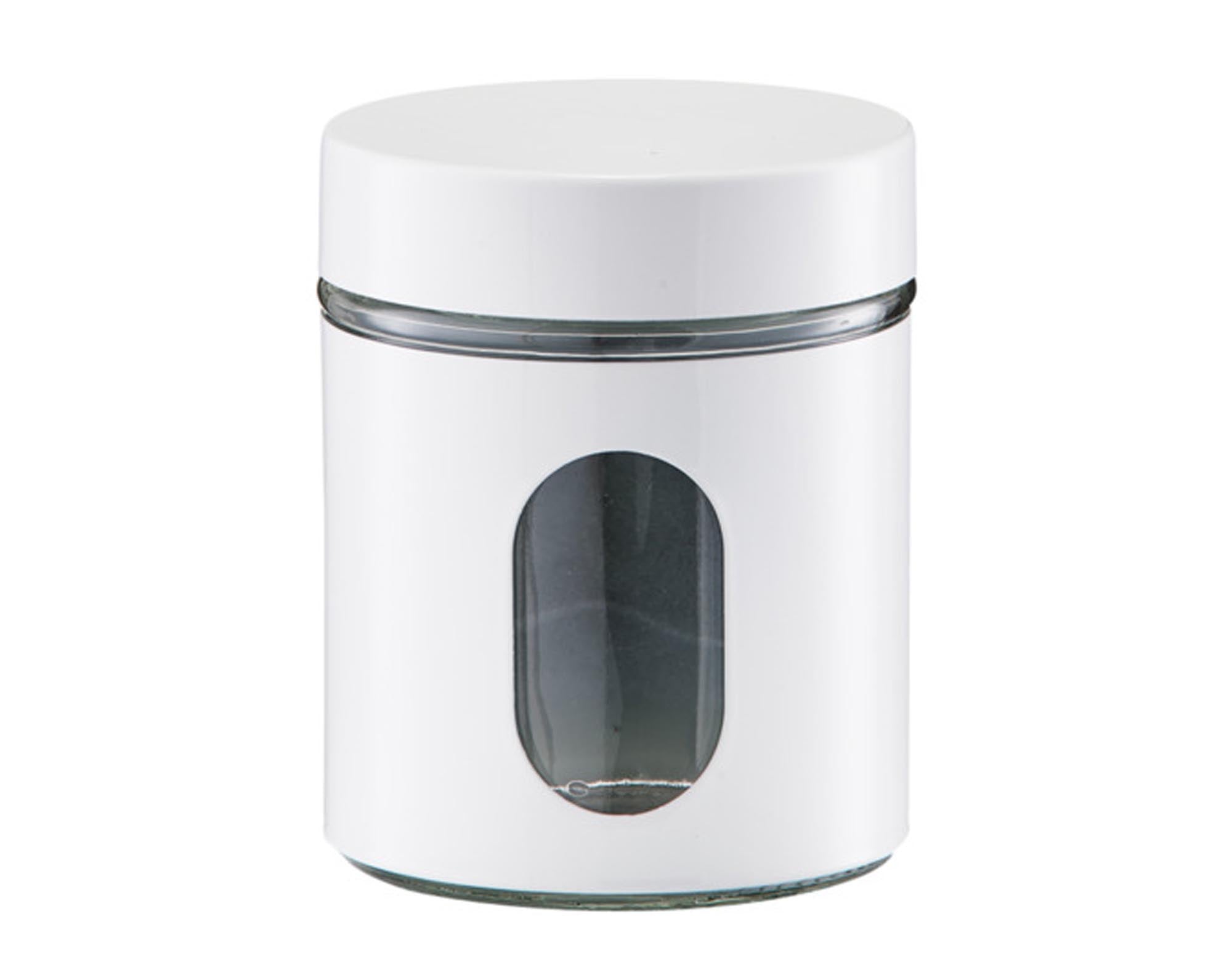 ZELLER Fensterdose weiss 600ml ø 10.2x12.5 cm in  präsentiert im Onlineshop von KAQTU Design AG. Aufbewahrungsdose ist von ZELLER PRESENT