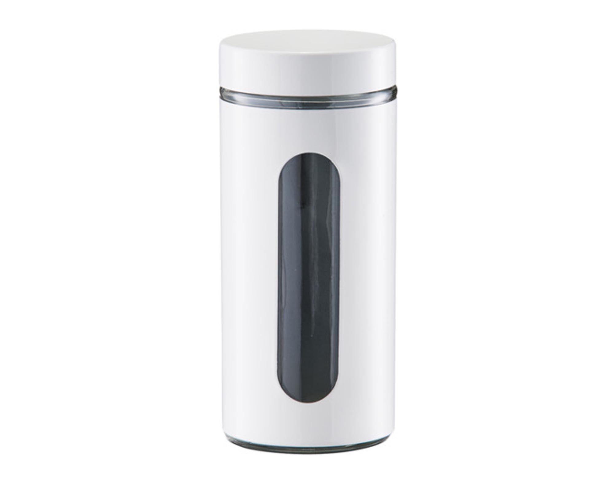 ZELLER Fensterdose weiss 1200ml ø 10.2x23 cm in  präsentiert im Onlineshop von KAQTU Design AG. Aufbewahrungsdose ist von ZELLER PRESENT