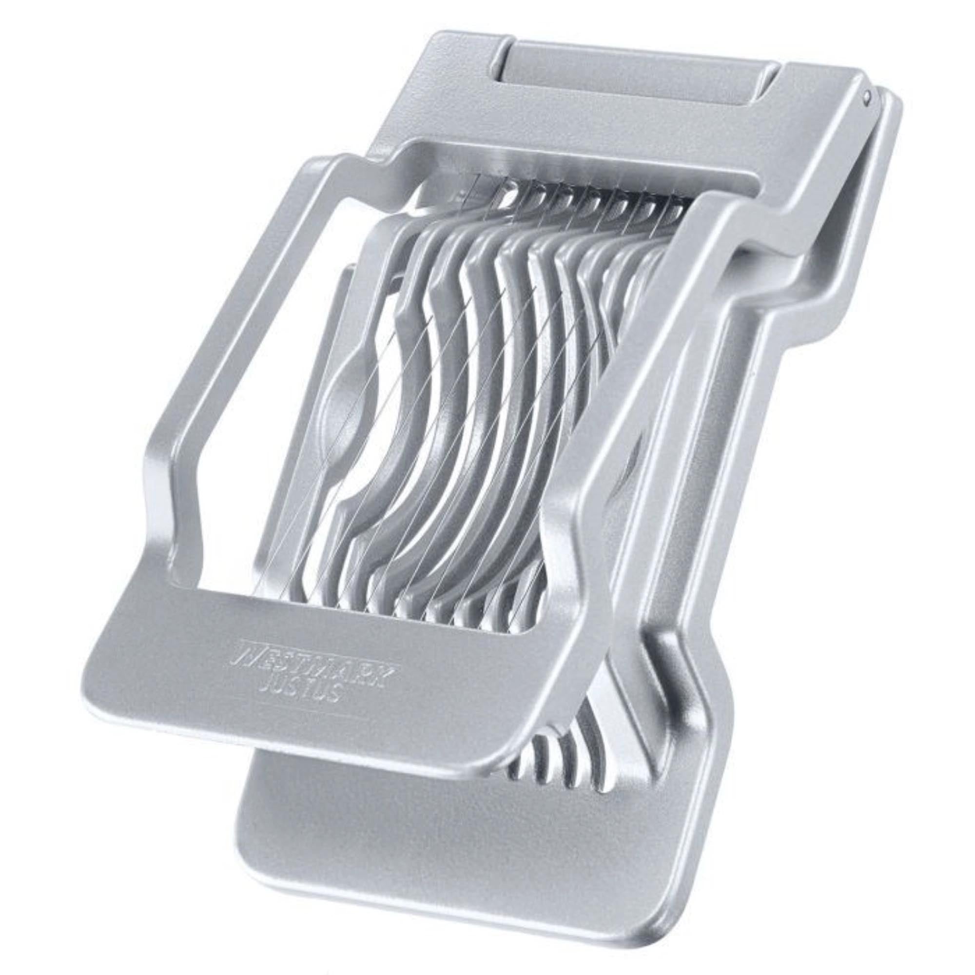 Eierteiler Justus, 14x8x3cm in Silber präsentiert im Onlineshop von KAQTU Design AG. Küchenhelfer ist von Westmark