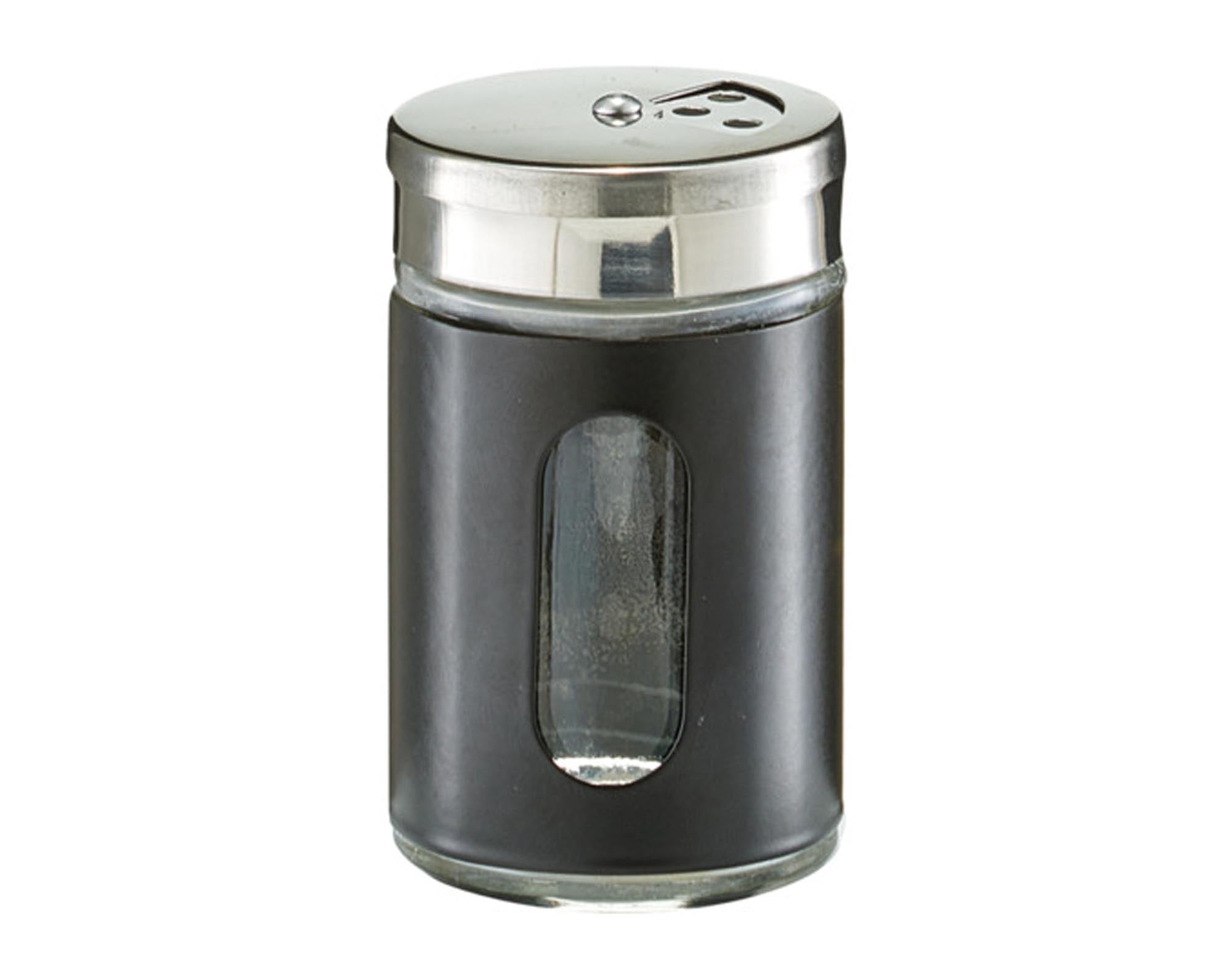 Eleganter Inox-Gewürzstreuer mit Sichtfenster von ZELLER PRESENT.