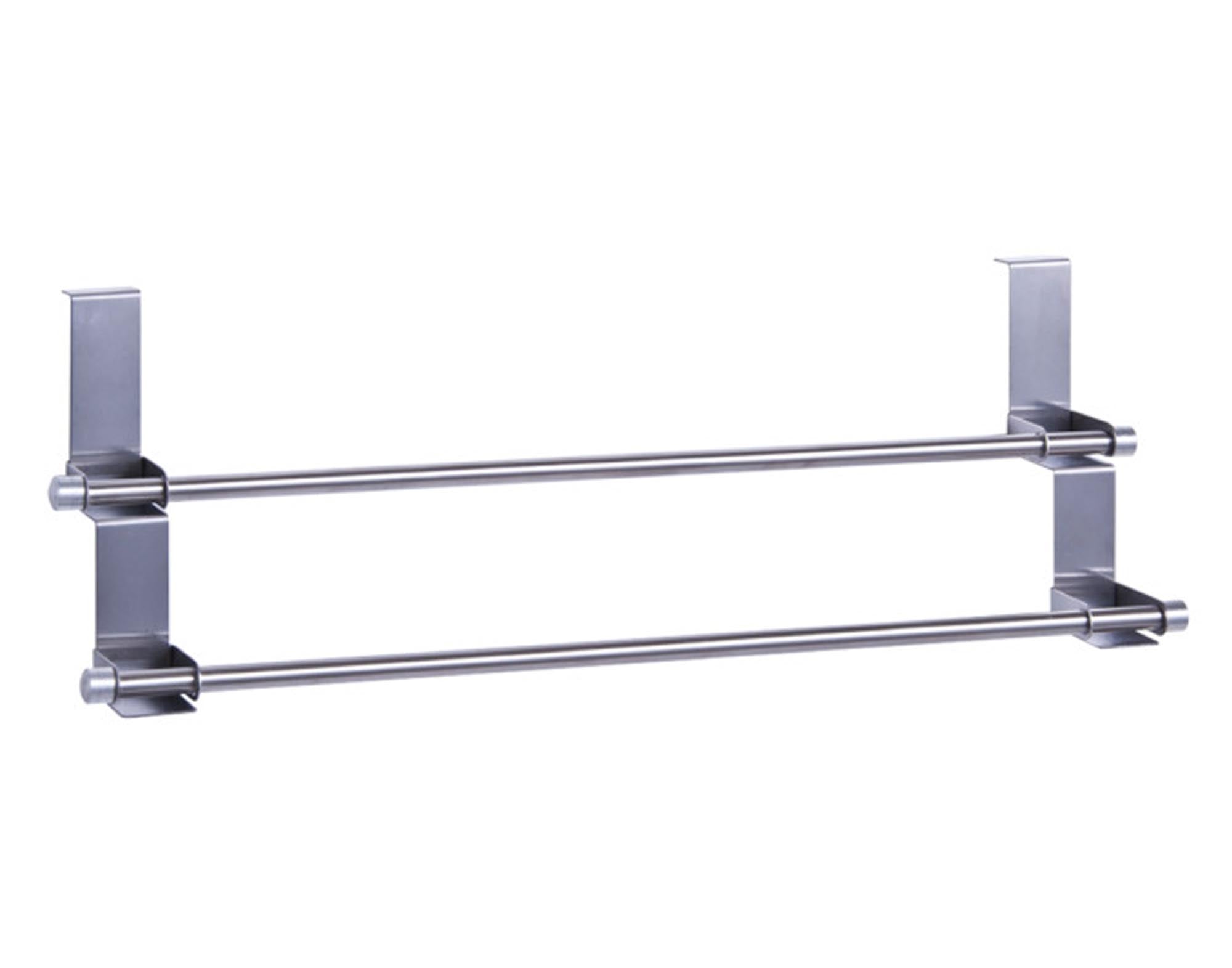 Zeller door towel holder inox 57x12.5x18.5 cm