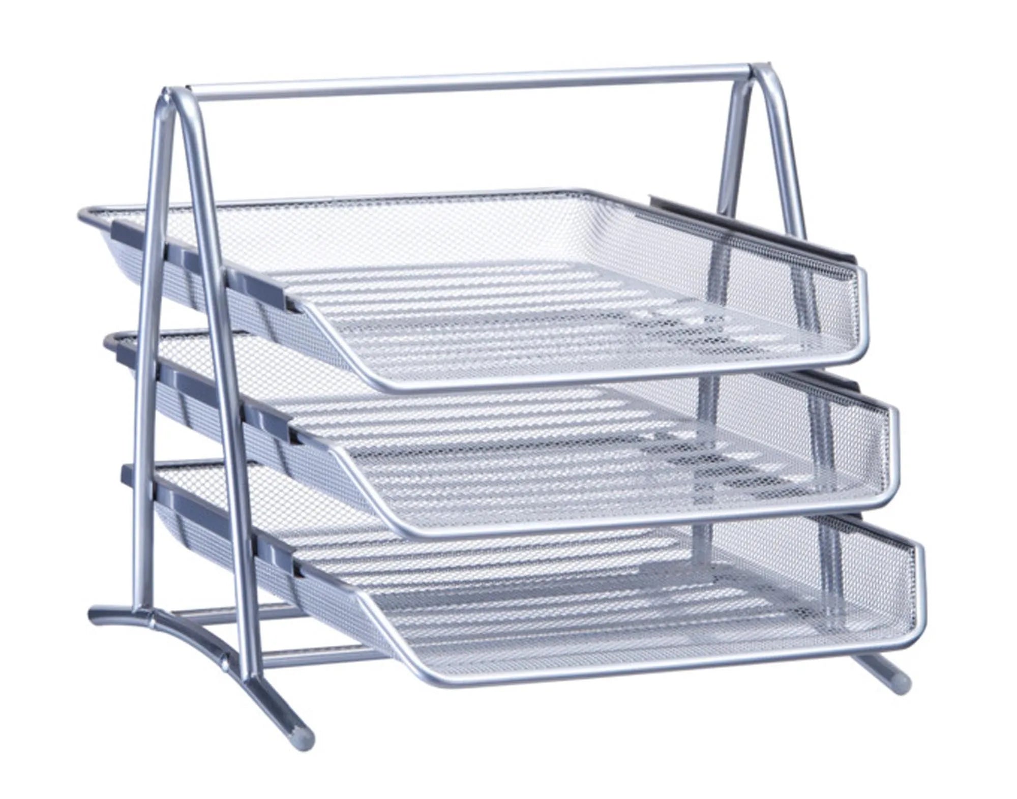 ZELLER Dokumentenablage Mesh silber 35.5x29.5x27 cm in  präsentiert im Onlineshop von KAQTU Design AG. Bürozubehör ist von ZELLER PRESENT