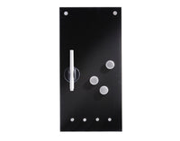ZELLER Memobord mit Haken Glas schwarz 20x40 cm