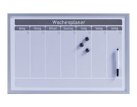ZELLER Memobord Wochenplaner grau 60x40 cm