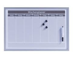 ZELLER Memobord Wochenplaner grau 60x40 cm