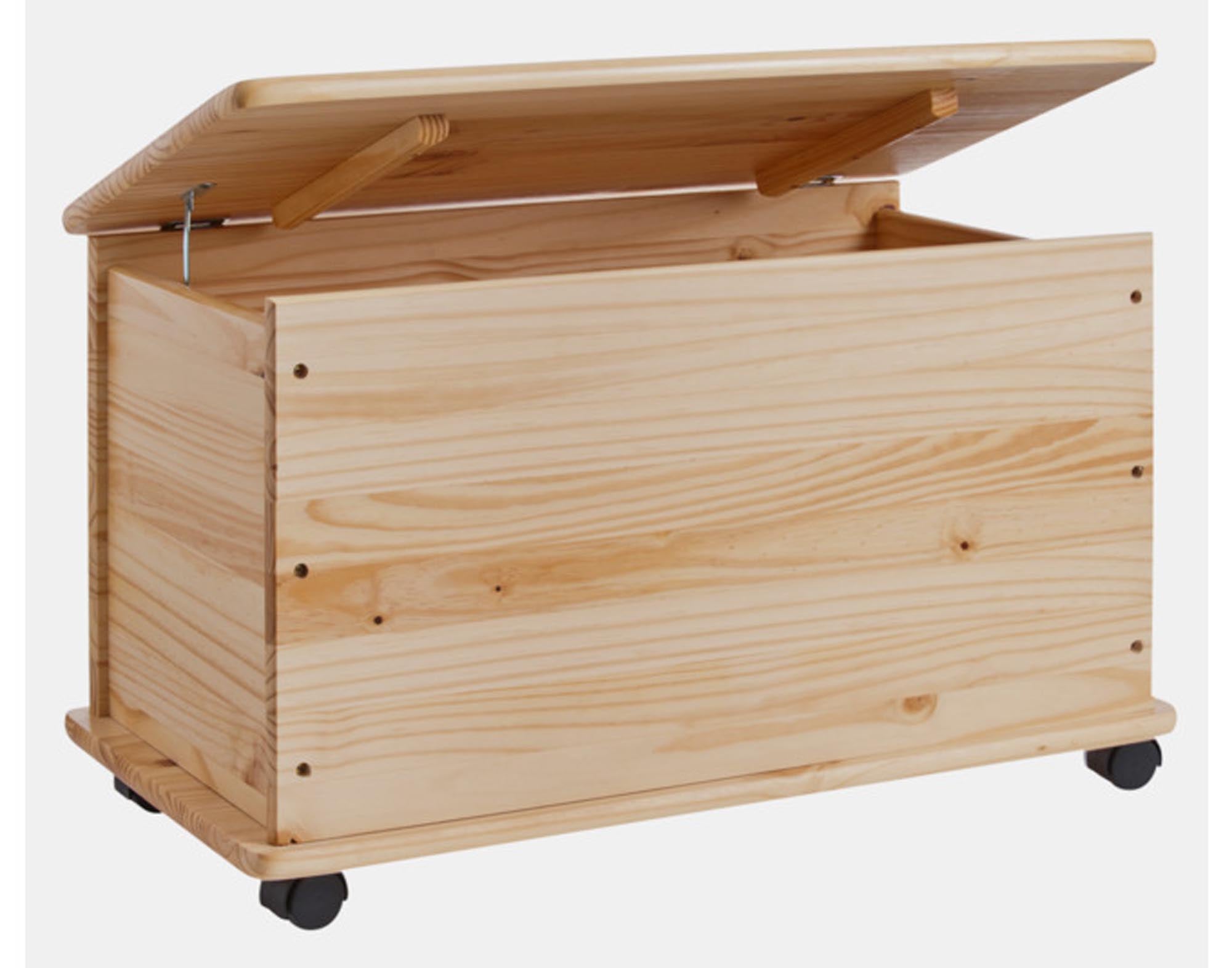 Zeller toy box with roller pine 73x39.5x45 cm