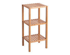 ZELLER Standregal mit 3 Ablagen Bamboo 36x33x80 cm