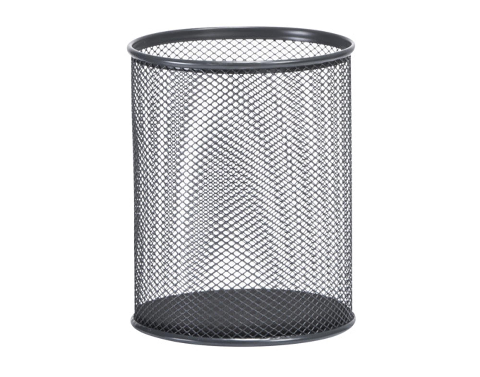ZELLER Utensilienbecher Mesh Metall anthrazit ø 11x13.5 cm in  präsentiert im Onlineshop von KAQTU Design AG. Bürozubehör ist von ZELLER PRESENT