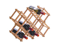 Portabottiglie ZELLER per 8 bottiglie Bambù 54x14,5x38 cm