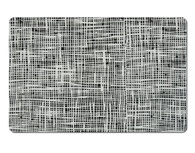 ZELLER Tischset Abstrakt schwarz 43.5x28.5 cm in  präsentiert im Onlineshop von KAQTU Design AG. Tischset ist von ZELLER PRESENT