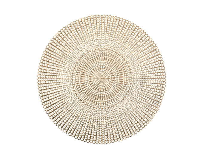 ZELLER Tischset Cut out gold ø 41 cm in  präsentiert im Onlineshop von KAQTU Design AG. Tischset ist von ZELLER PRESENT