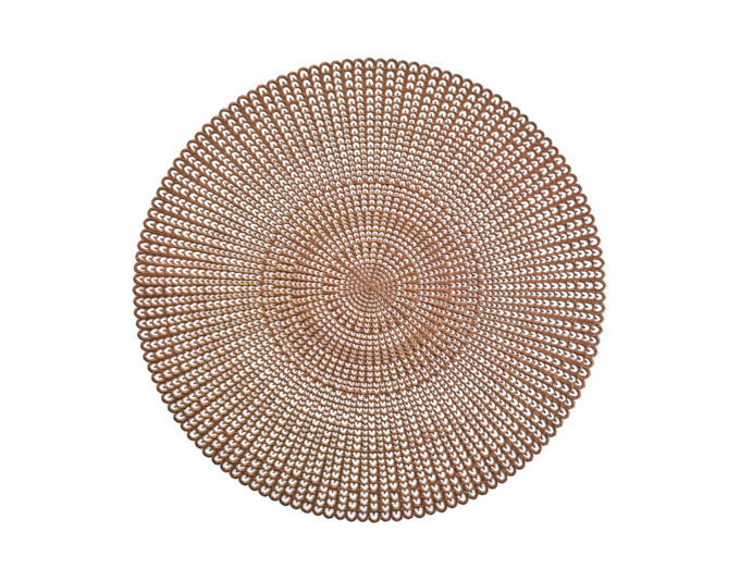 ZELLER Tischset Cut out kupfer ø 41 cm in  präsentiert im Onlineshop von KAQTU Design AG. Tischset ist von ZELLER PRESENT