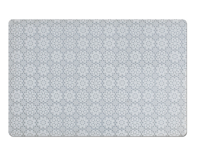 ZELLER Tischset Flowers weiss 43.5x28.5 cm in  präsentiert im Onlineshop von KAQTU Design AG. Tischset ist von ZELLER PRESENT