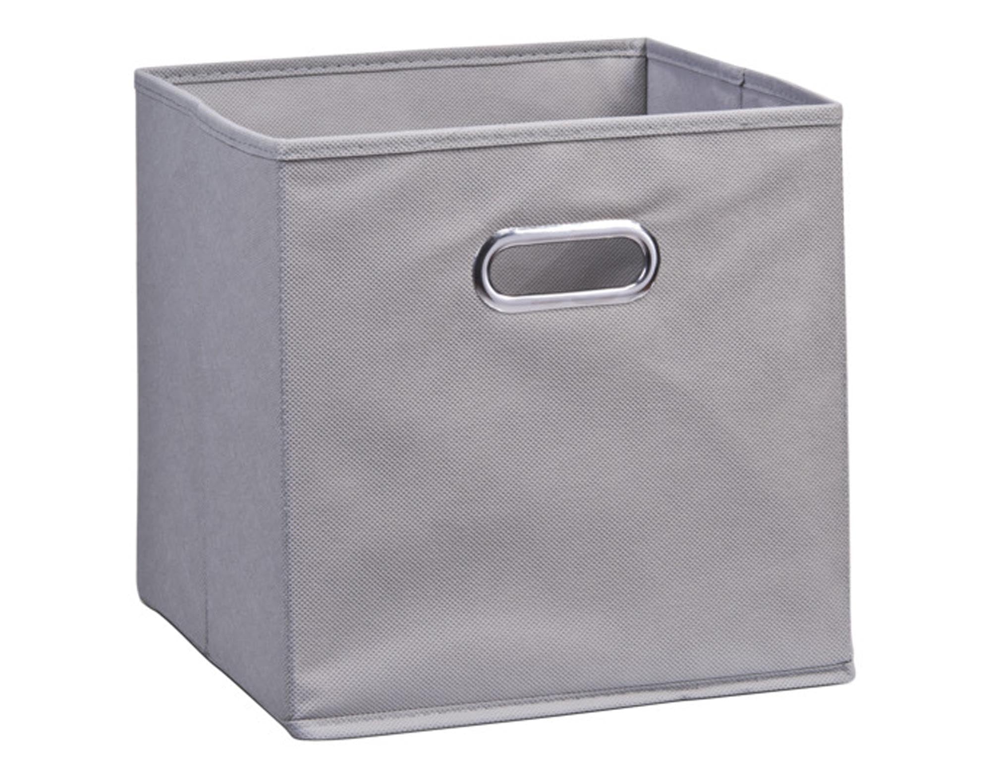 ZELLER Aufbewahrungsbox Vlies grau 32x32x32 cm in  präsentiert im Onlineshop von KAQTU Design AG. Aufbewahrungsbox ist von ZELLER PRESENT