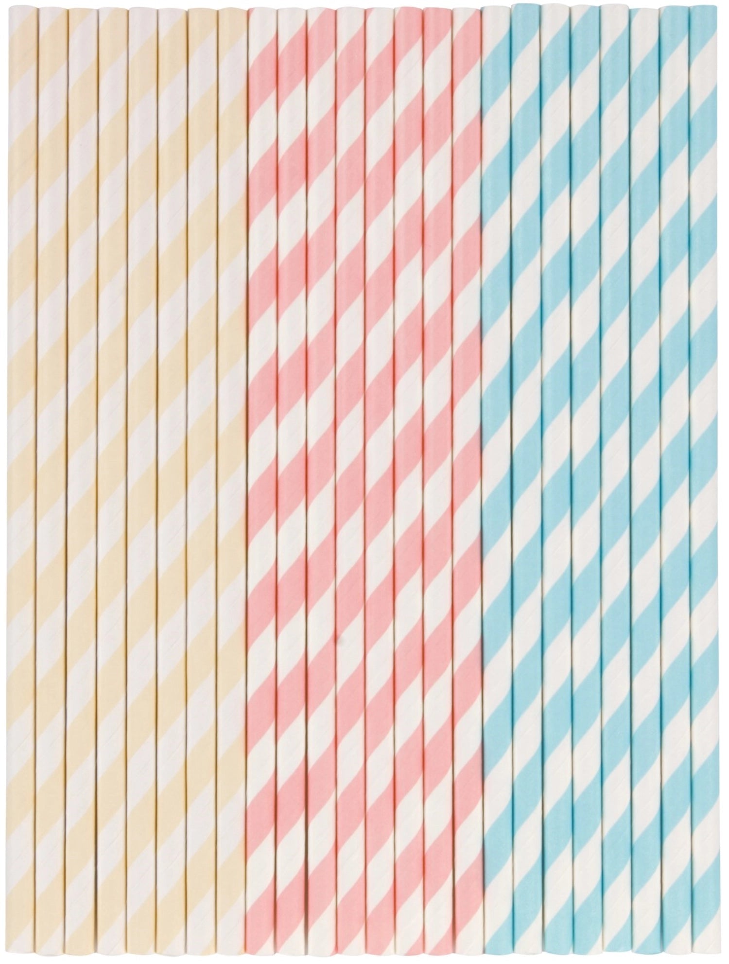 24 morceaux de papier de paille, assortiment, d0,5 cm, H19,5 cm
