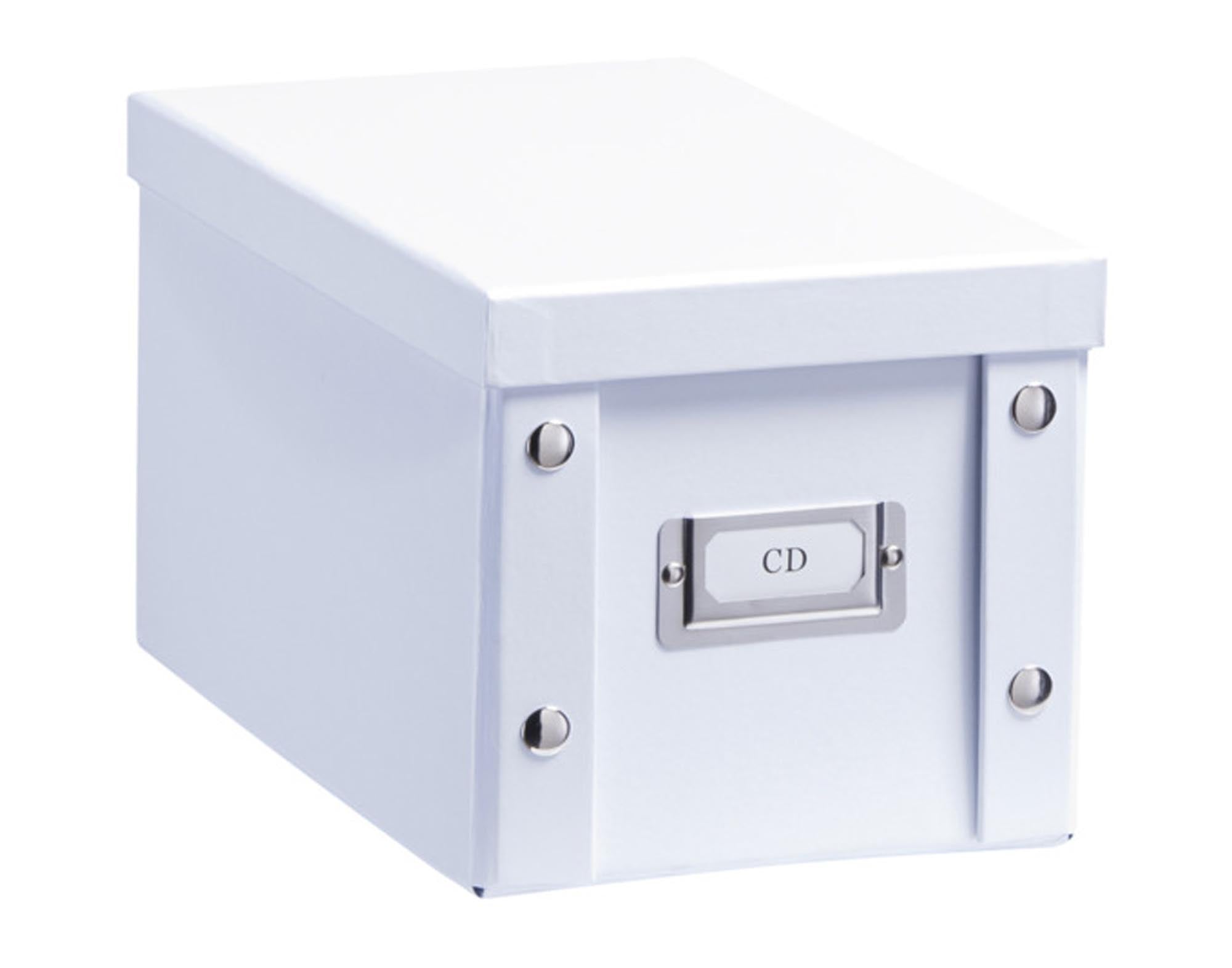 ZELLER CD-Box Karton weiss 28x16.5x15 cm