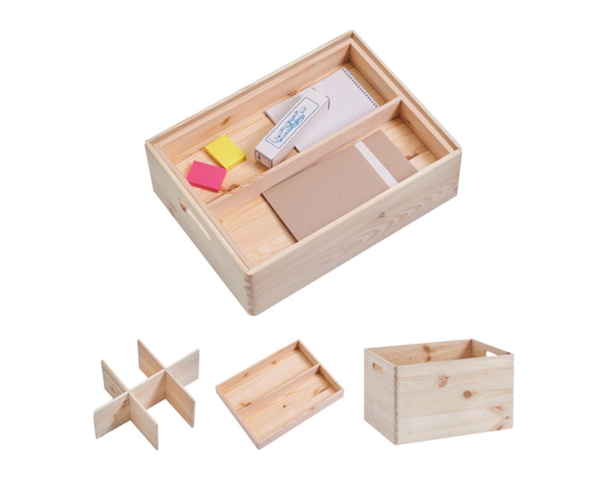 Das 3-teilige Kisten-Set aus Kiefernholz von ZELLER PRESENT bietet stilvolle, langlebige Aufbewahrung für Spielzeug, Kleidung und mehr.