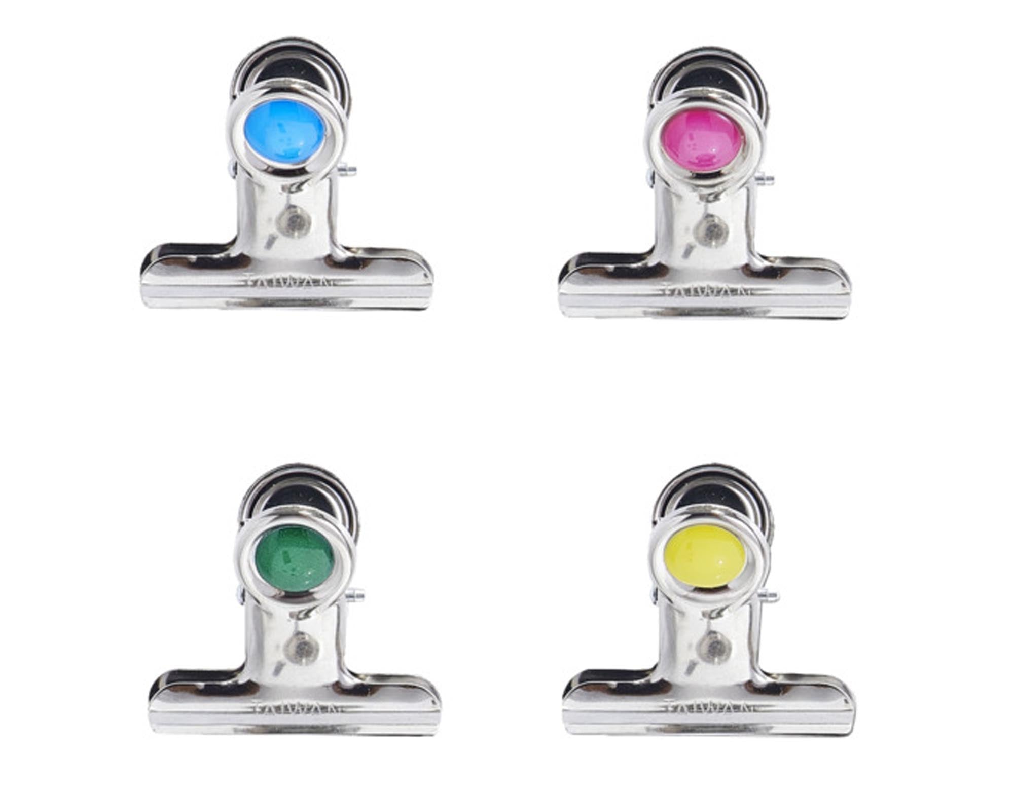 ZELLER Magnet-Set 4 Stück Clips Metall 4x3.5 cm in  präsentiert im Onlineshop von KAQTU Design AG. Büromaterial ist von ZELLER PRESENT